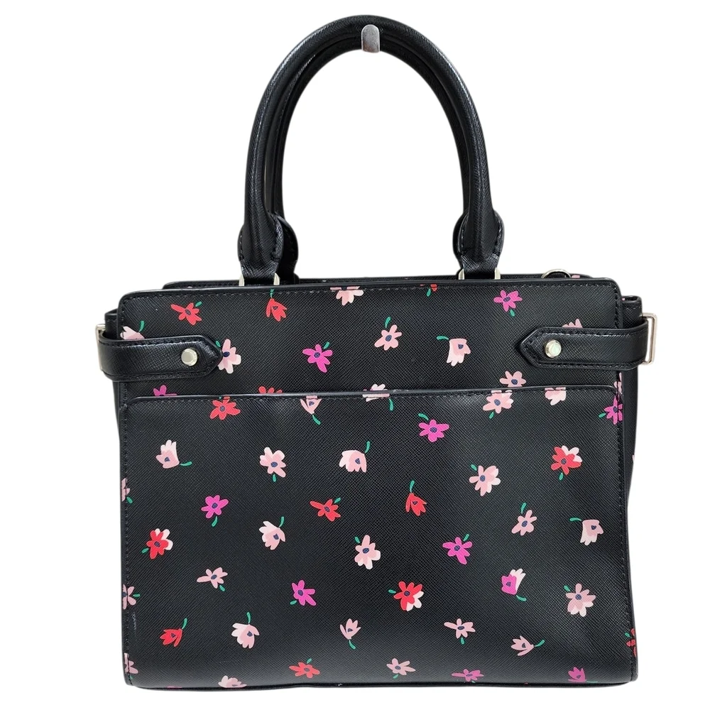 KATE SPADE DITSY BUD SATCHEL WITH MATCHING CREDIT CARD HOLDER